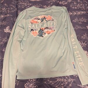 Salt Life Women's Long Sleeve Top - Light Blue